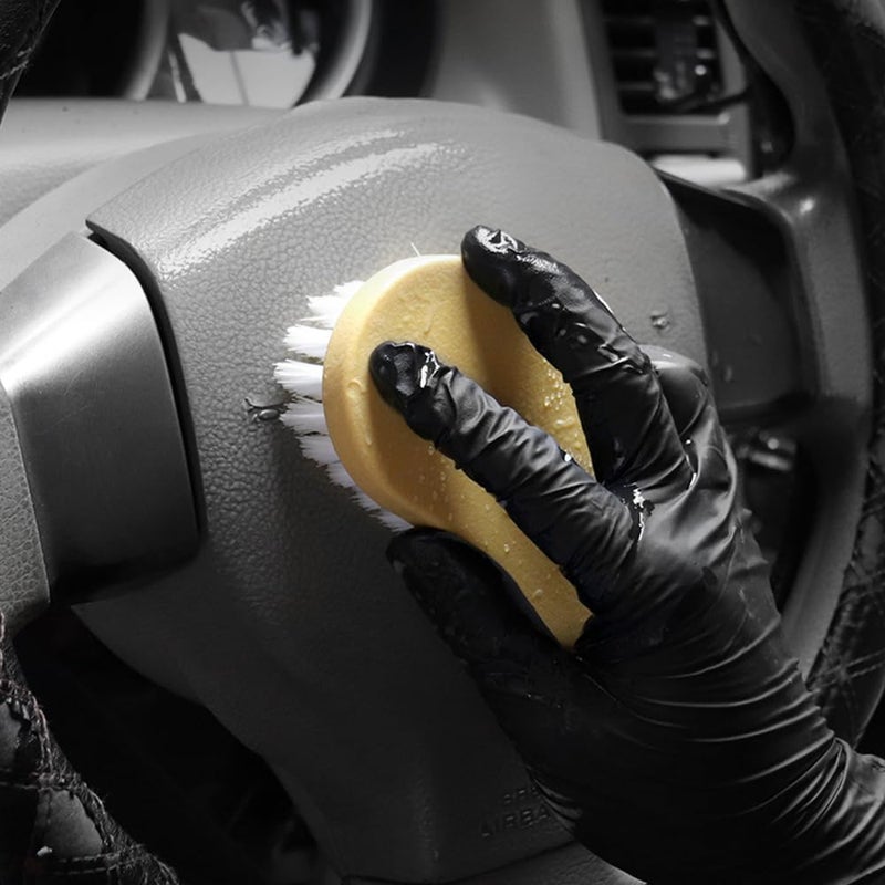 JSCARLIFE Deep Scrub Cleaning Brush Soft bristles Heavy Duty Scrub Brush with Soft Handle Household Scrub Brush for Cleaning Upholstery, Car Interior Cleaning, Furniture, Couch, Sofa etc - Image 3